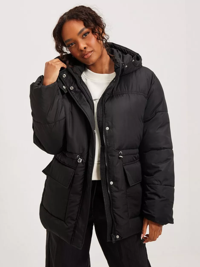 Pieces - Puffer-takit - Black - Pclouie Short Puffer Jacket Kac - Takit