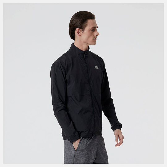 Men's Impact Run Packable Jacket Musta L