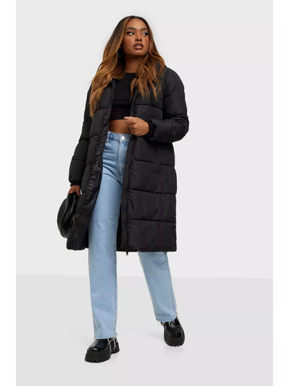 Pieces Pcbee New Long Puffer Jacket Bc Black