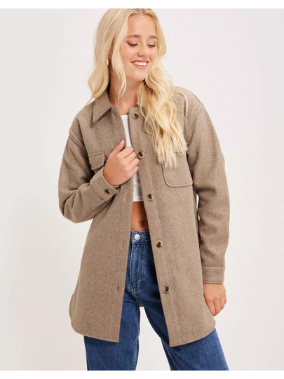 Pieces Pcjudy Shacket Noos Bc Fossil