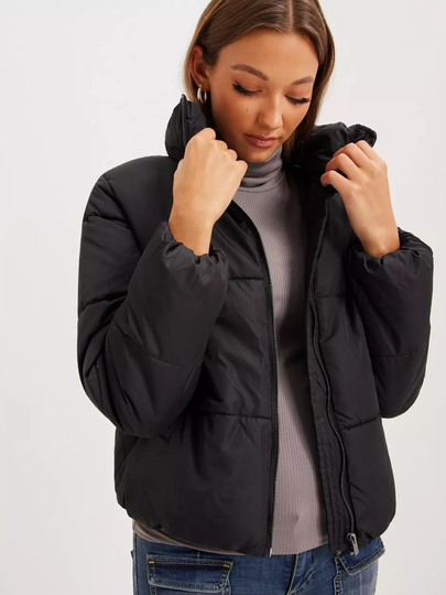 Vila - Puffer-takit - Black - Vitate L/S Short Puffer Jacket - No - Takit