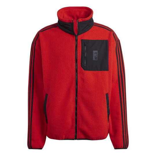 Belgia Takki Fleece Lifestyler - Punainen/Musta