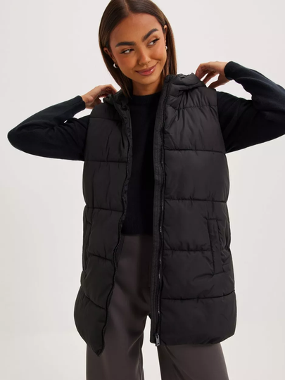 Pieces - Liivit - Black - Pcbee New Puffer Vest Bc - Takit - Vests
