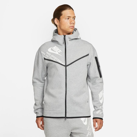 Nike Huppari NSW Tech Fleece - Harmaa/Valkoinen