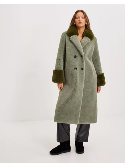 American Dreams Fiona Wool Coat Long Green