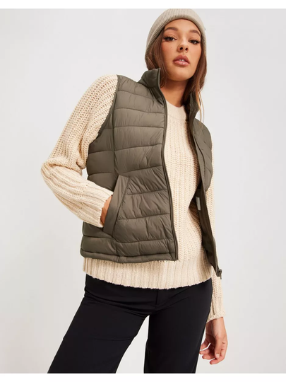 Vila Viminsk Short Waistcoat Walnut