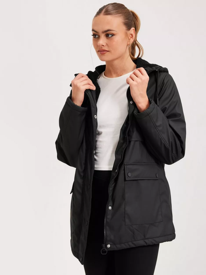 JdY - Sadetakit - Black - Jdymaximus Teddy Raincoat Otw Sie - Takit - raincoats