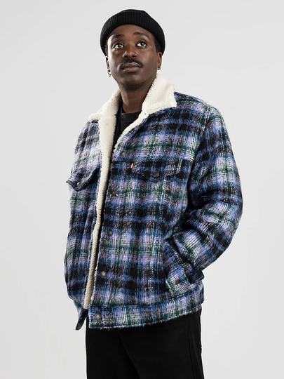 Levi's VTG Fit Sherpa Trucker Jacket vihreä