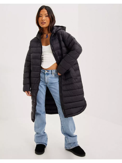 Only Onlmelody Oversize Quilted Coat Otw Black Tahoe Look