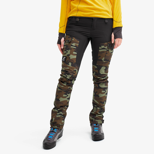 RVRC GP Pants Naiset Tobacco Camo, Koko:L - Ulkoiluhousut, Vaellushousut & Retkeilyhousut