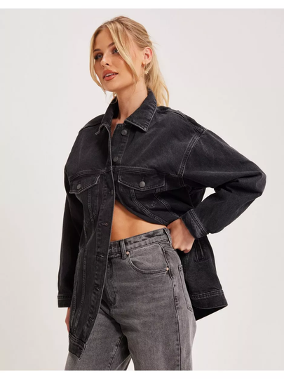JJXX Jxalison Oversized Long Jacket CR50 Black Denim