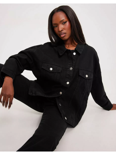 Only Onlsafe Caroline Oversize Black Dnm Black Denim
