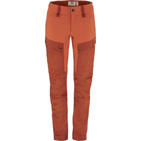 Fjällräven Keb Trousers W Short - Cabin Red-rowan Red - Naiset - 34