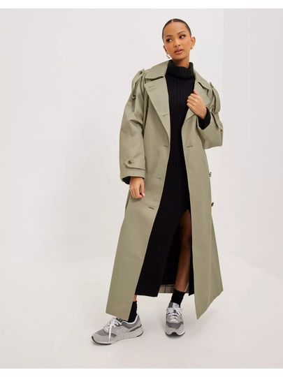 Calvin Klein Oversized Trench Coat Grey