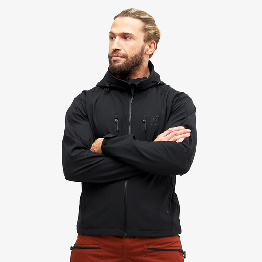 Trail Jacket Miehet Black Edition, Koko:XL - > Softshell-takit