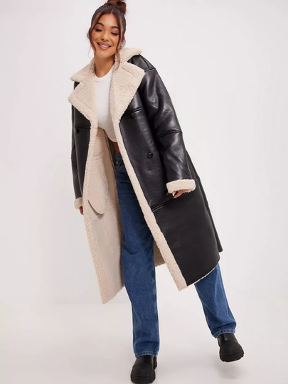 Glamorous - Takit - Black - Long PU Coat - Takit