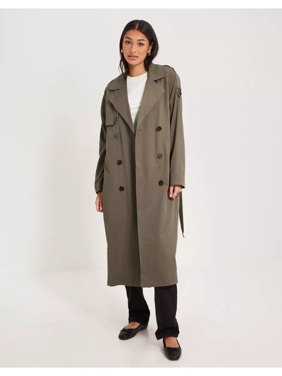 Selected Femme Slfnew Bren Ls Trench Coat B Noos Morel