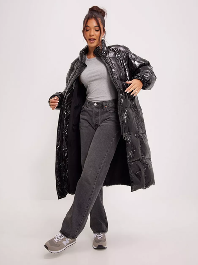 Object Collectors Item - Pitkät takit - Black - Objcoco Down Coat 122 - Takit - coats