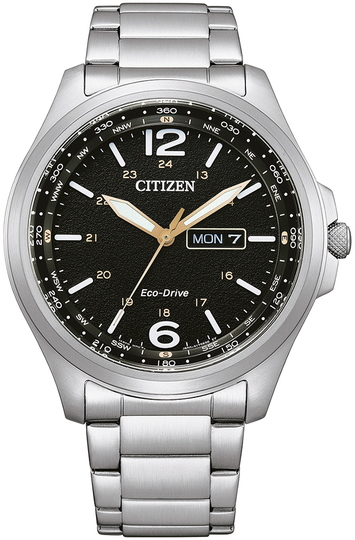 Citizen Miesten kello AW0110-82EE Classic Musta/Teräs Ø44 mm