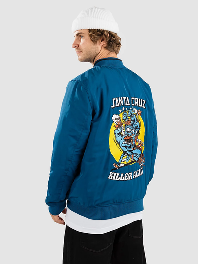 Killer Acid X Santa Cruz Bomber Jacket sininen