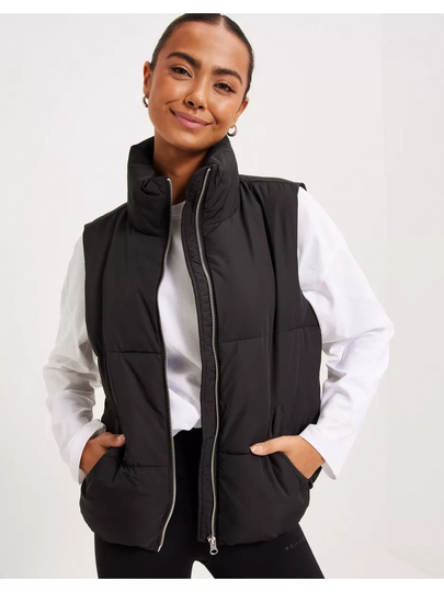 JdY Jdynewerica Short Waistcoat Otw Noo Black Silver Zipper