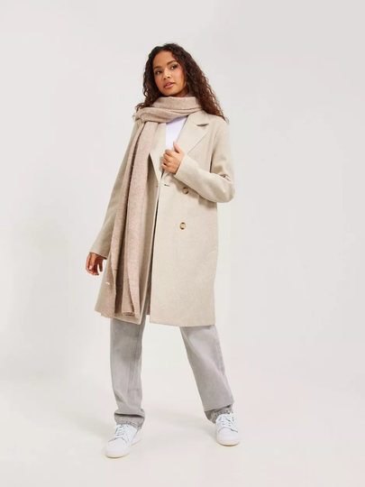 Vero Moda - Pitkät takit - Oatmeal Melange - Vmvinceparis Coat Boos - Takit - coats