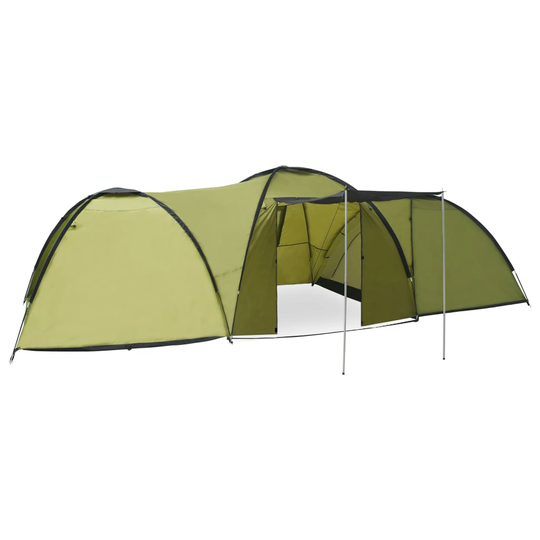 vidaXL Retkeilyteltta iglu 650x240x190cm 8 henkilöä vihreä