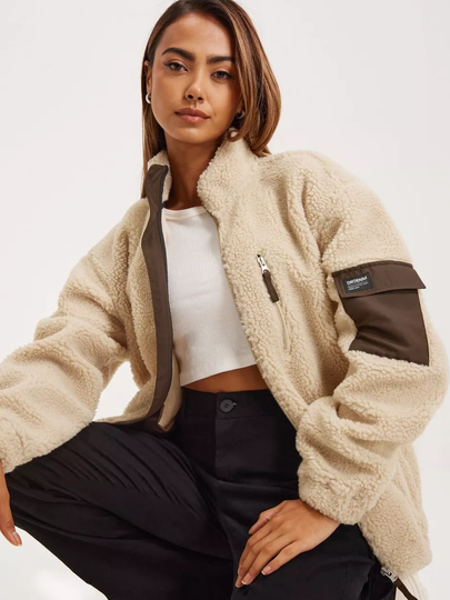 Dr Denim - Syys- & Kevättakit - Khaki - Piper Pile Jacket - Takit