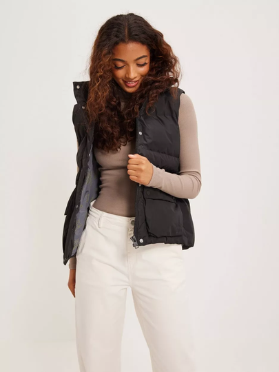 JJXX - Liivit - Black - Jxcarla Note Puffer Vest Sn - Takit - Vests