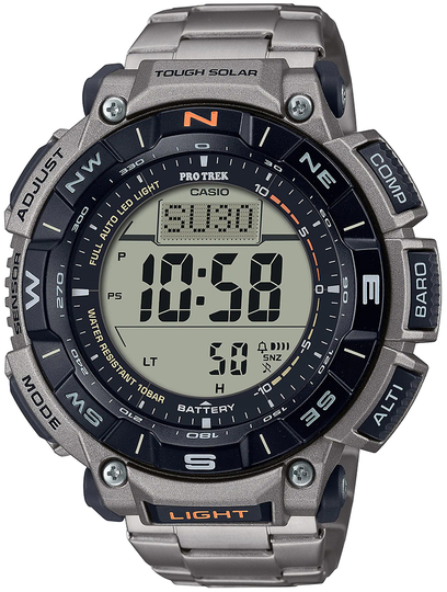 Casio Miesten kello PRG-340T-7ER Pro Trek LCD/Titaani Ø51.7 mm