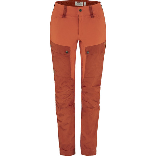 Fjällräven Keb Trousers Curved W Reg - Cabin Red-rowan Red - Naiset - 32