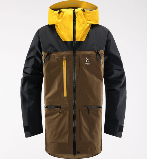 Vassi GTX Pro Jacket Men Ruskea / Keltainen S