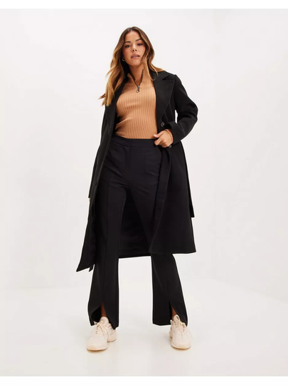 Vila Vipoko Long Belt Coat -Noos Black