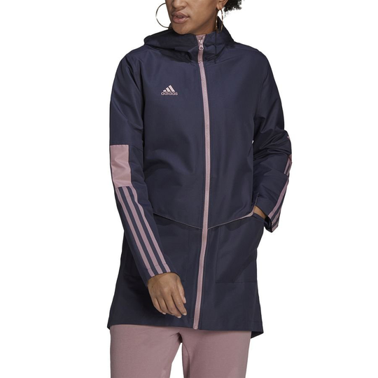 adidas Takki Tiro Parka - Navy/Pinkki Nainen