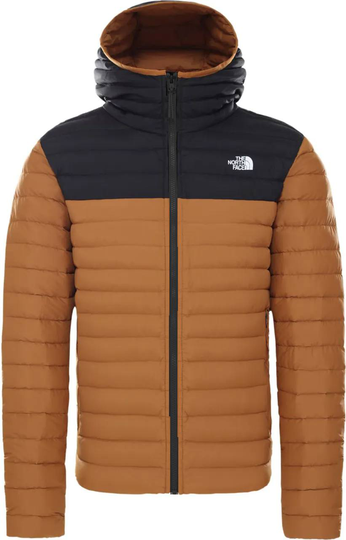 Stretch Down Hoodie Tan S