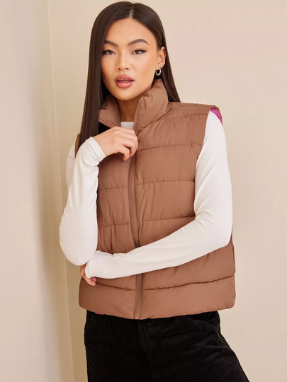 Noisy May - Liivit - Beaver Fur Ibis Rose Lining - Nmmarcus Vest Fwd Noos - Takit - Vests