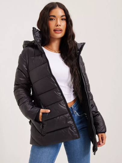 Calvin Klein - Talvitakit - Black - Essential Belted Jacket - Takit