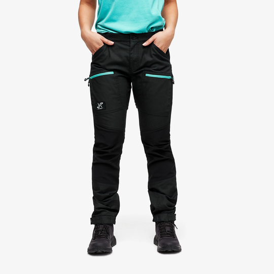 Nordwand Pro Pants Naiset Charcoal Black/Porcelain, Koko:L - Ulkoiluhousut, Vaellushousut & Retkeilyhousut