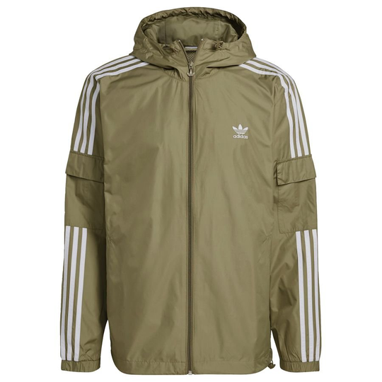 adidas Originals Tuulitakki 3-Stripes - Vihreä/Valkoinen