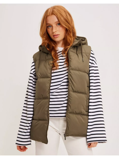 Selected Femme Slfalina Puffer Vest B Ivy Green