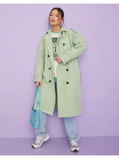 JJXX Jxchoice Trenchcoat Noos Otw Smoke Green