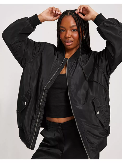 Pieces Pcdanny Ls Os Bomber Jacket D2D Black