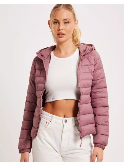 Only onlTAHOE Hood Jacket Otw Noos Rose Brown