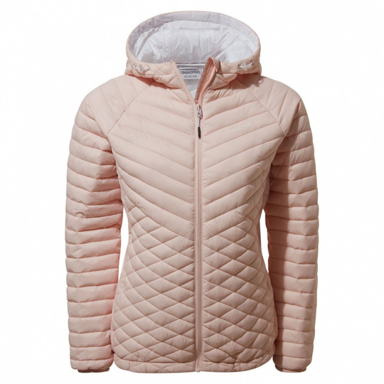 Craghoppers Expolite Hooded Seashell Pink naisten pakattava takki