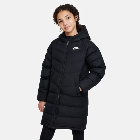 Nike Talvitakki NSW synthetic-fill Parka - Musta/Valkoinen Lapset