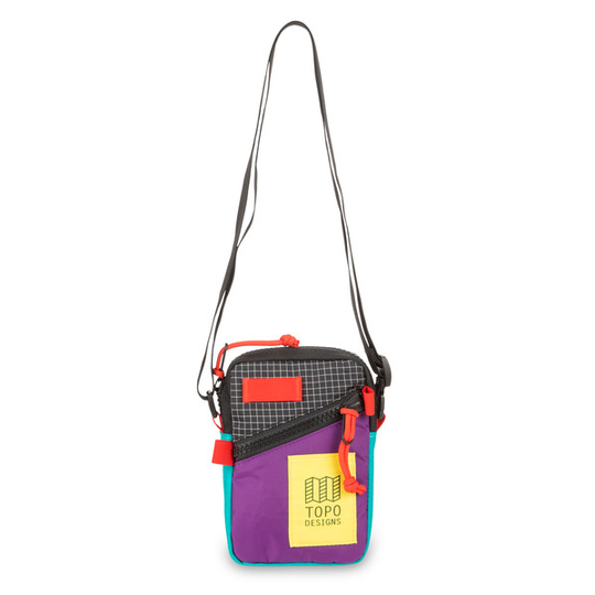 Topo Designs Mini Shoulder Bag - Black/grape - Unisex - OneSize