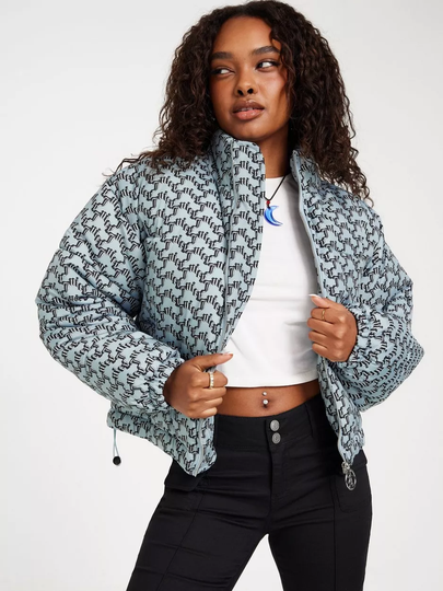Juicy Couture - Puffer-takit - Blue - Madeline Arched Mono Puffa - Takit