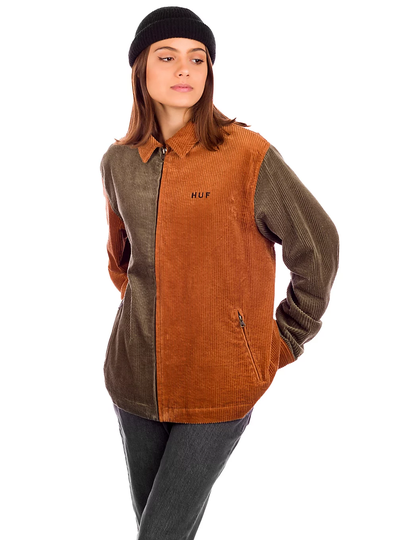 HUF Vandenberg Corduroy Jacket ruskea