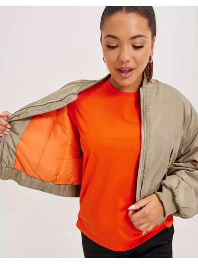 Neo Noir Nadja Bomber Jacket Taupe