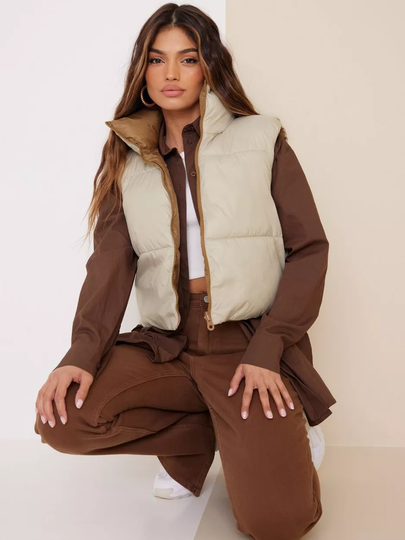 Only - Liivit - Silver Lining Trench Coat - Onlricky Short Rev. Waistcoat Otw N - Takit - Vests